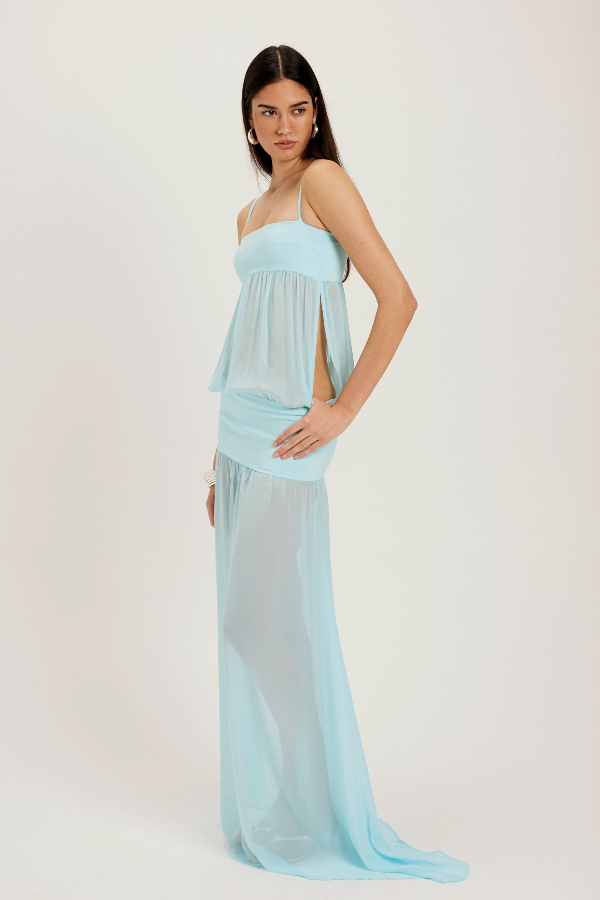 Romeo Gown - Aqua ance gria Romeo Gown - Aqua ance gria