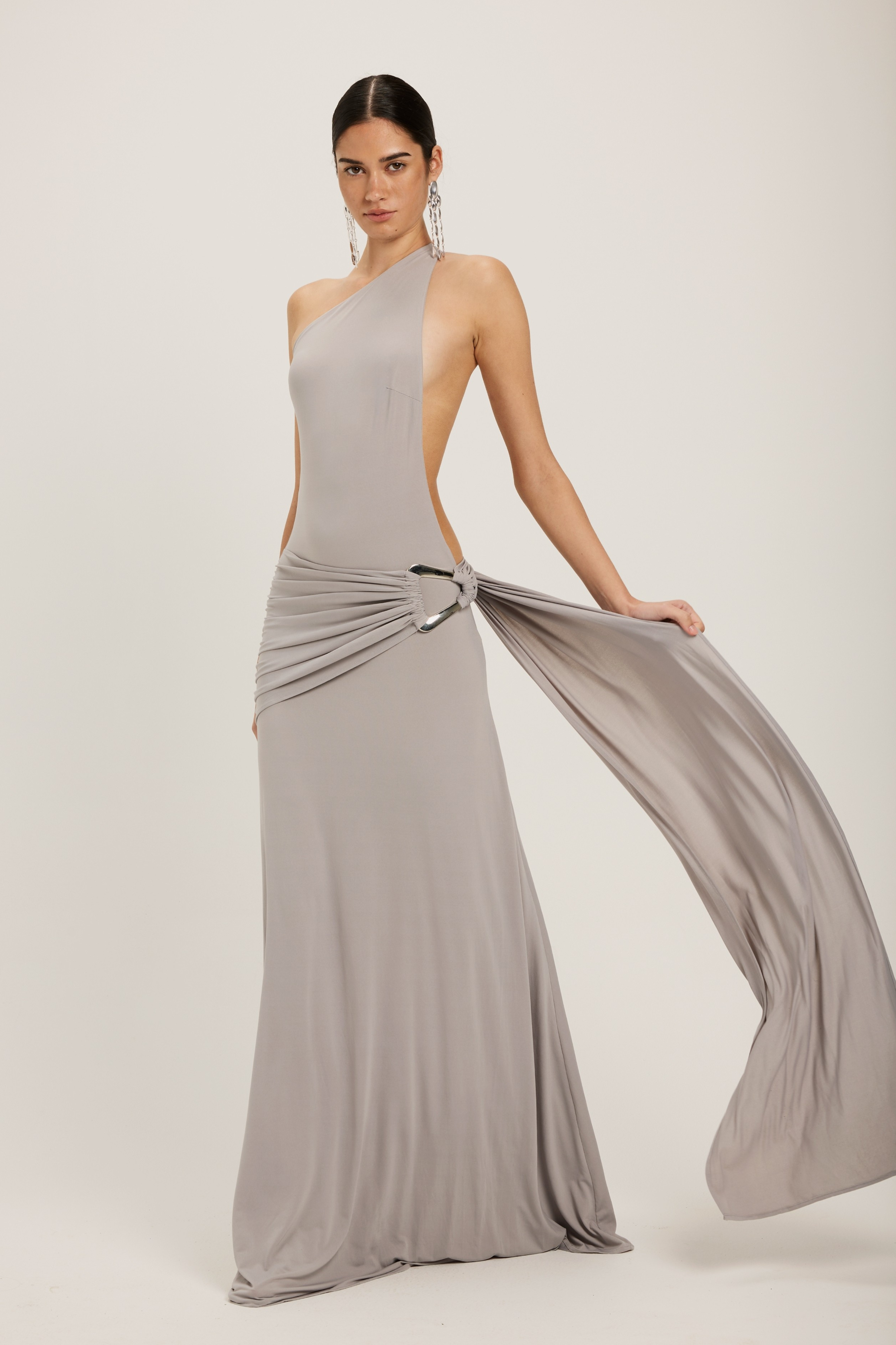 Gaia Gown - Silver Grey