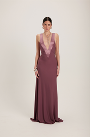 Rosa Gown Mauve