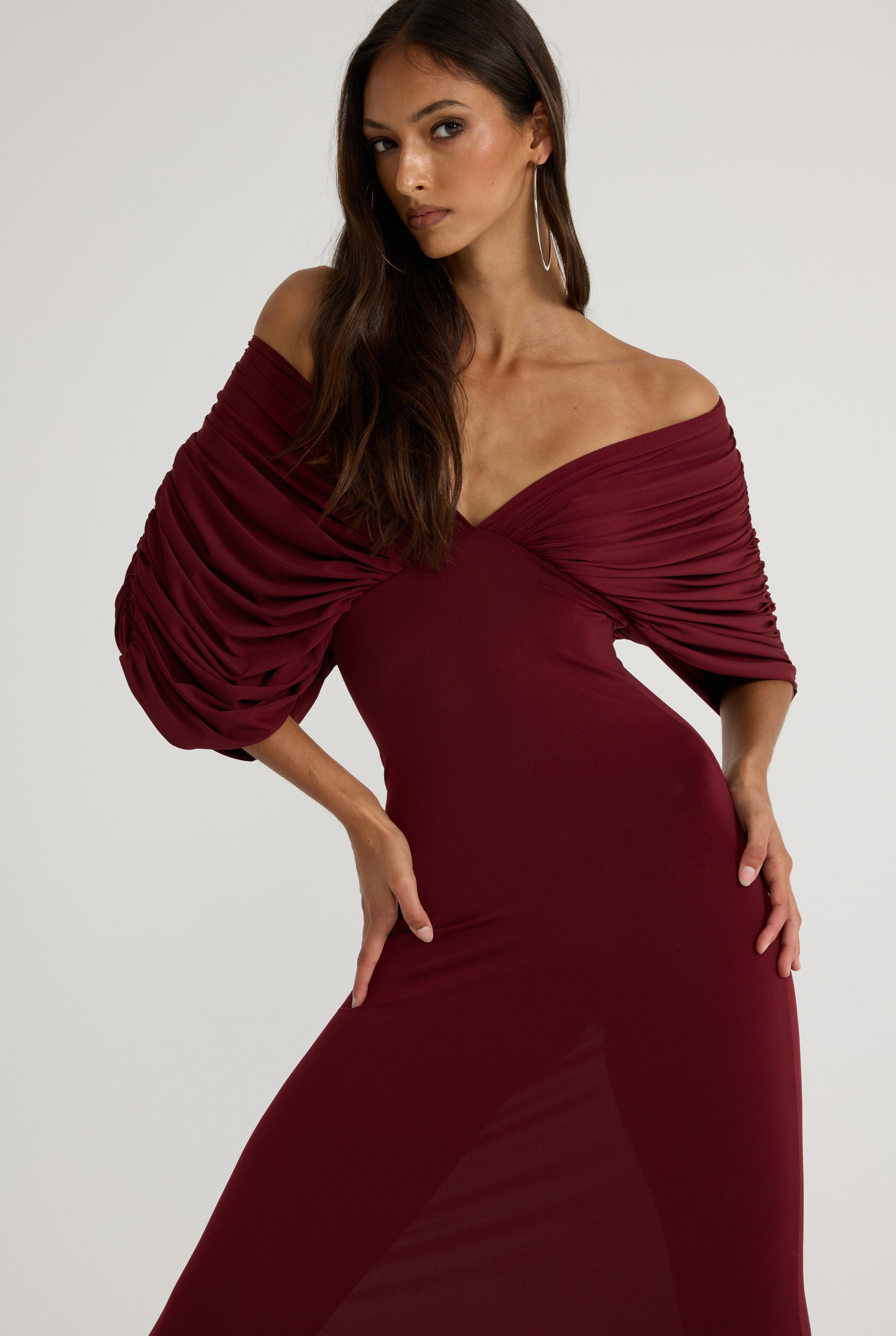 Neve Dress - Burgundy
