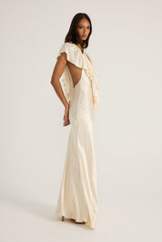 Clover Gown - Satin Cream