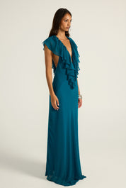 Clover Gown - Teal