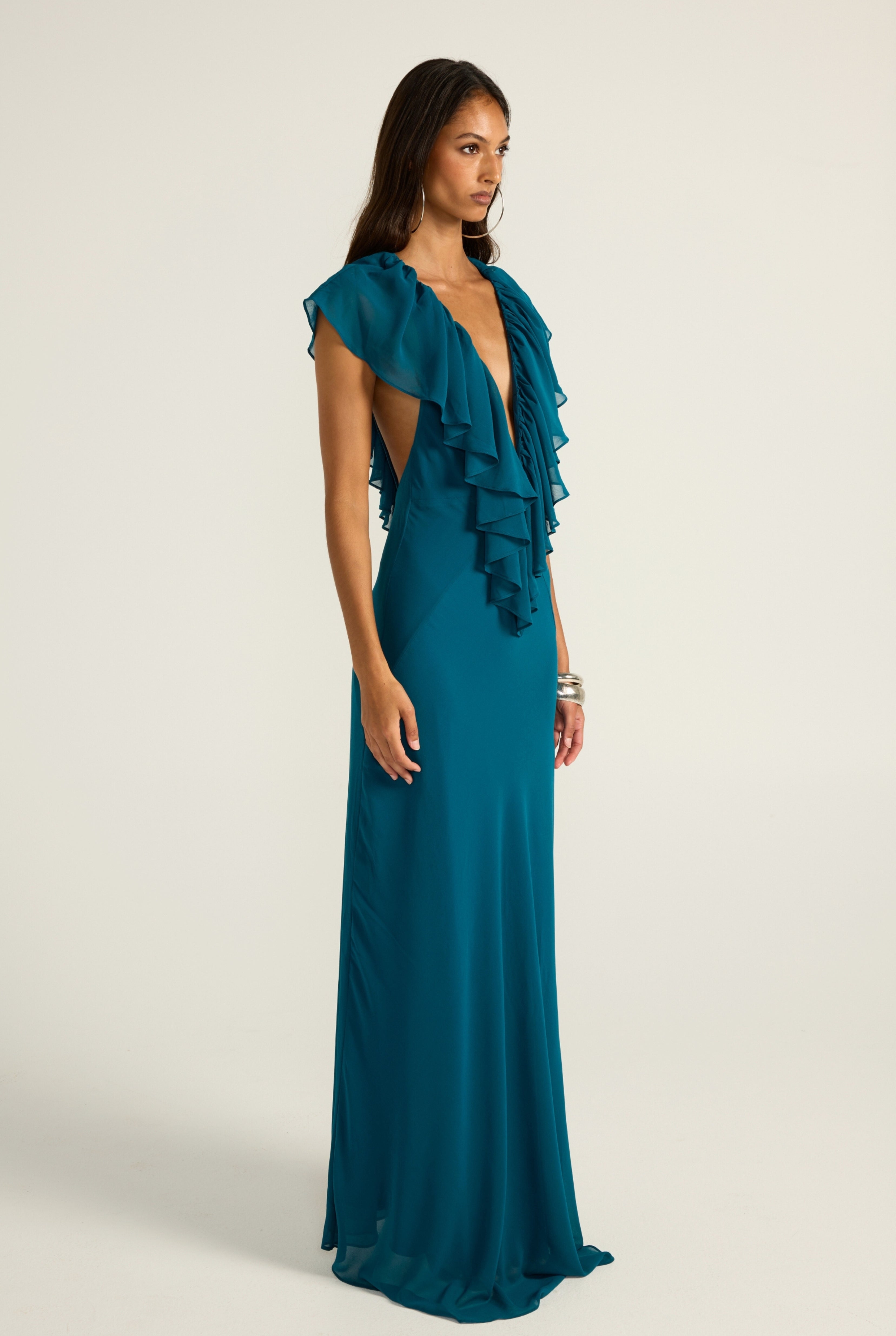 Clover Gown - Teal