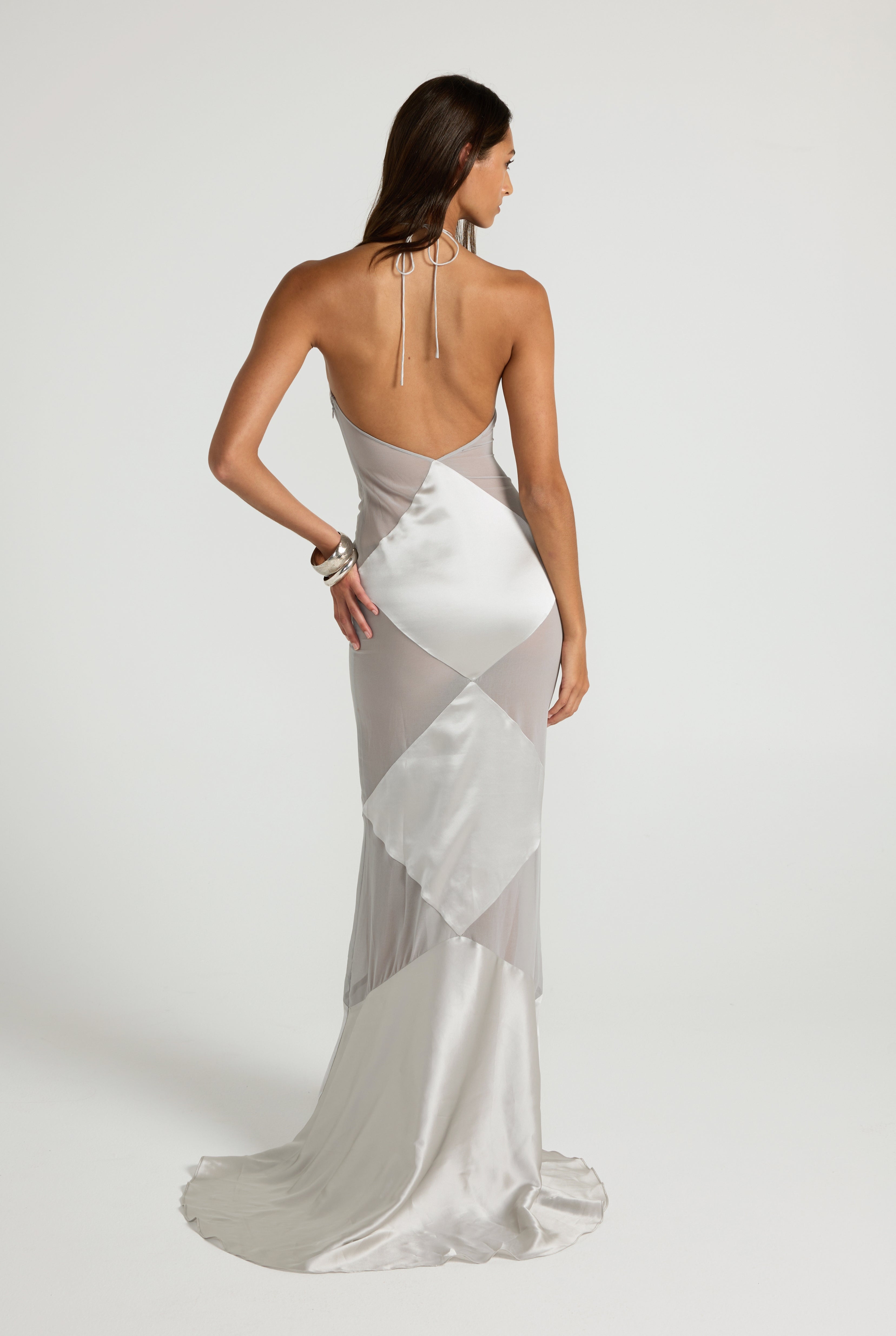 Delphine Gown - Silver
