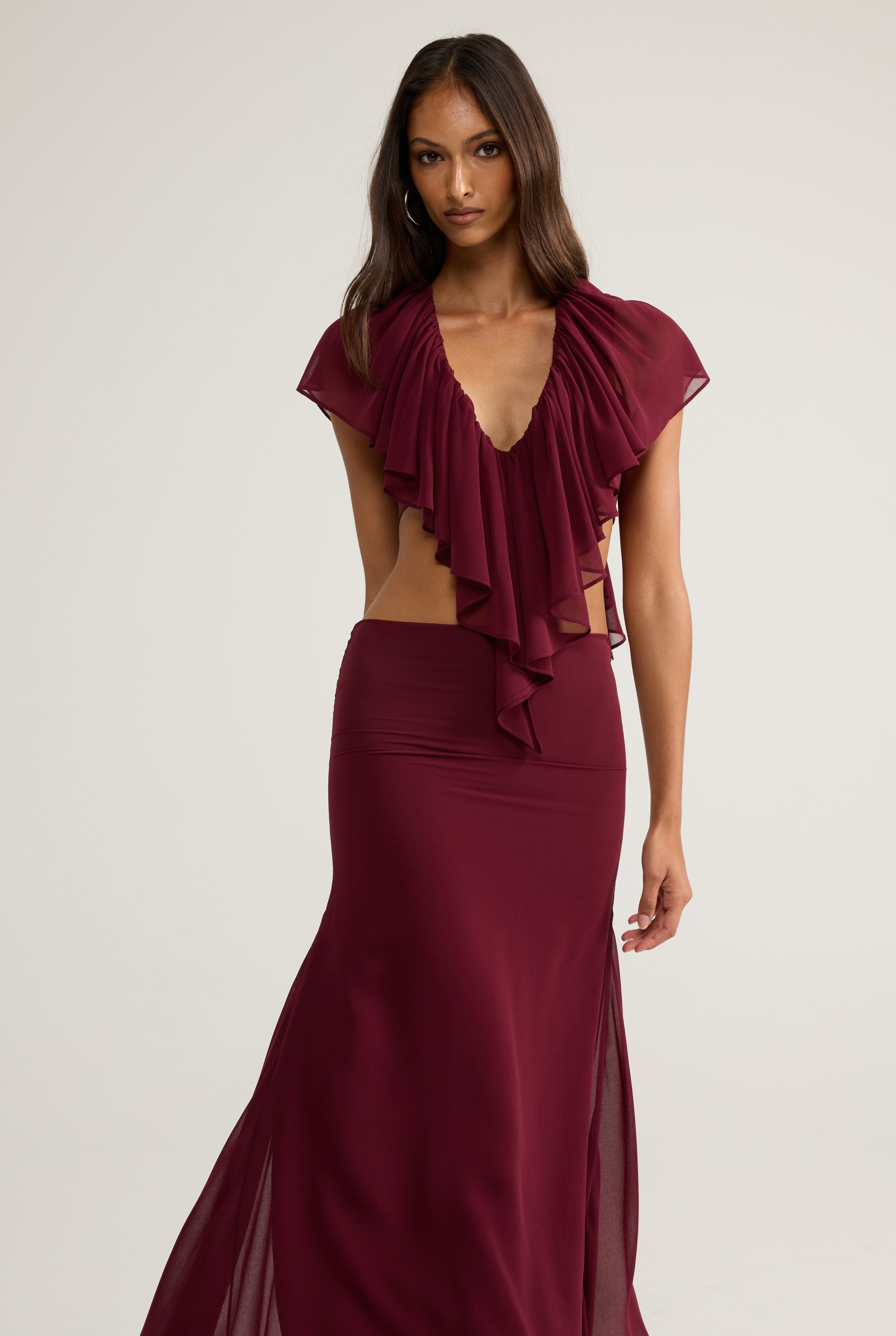 Clover Top - Burgundy
