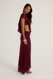 Clover Top - Burgundy