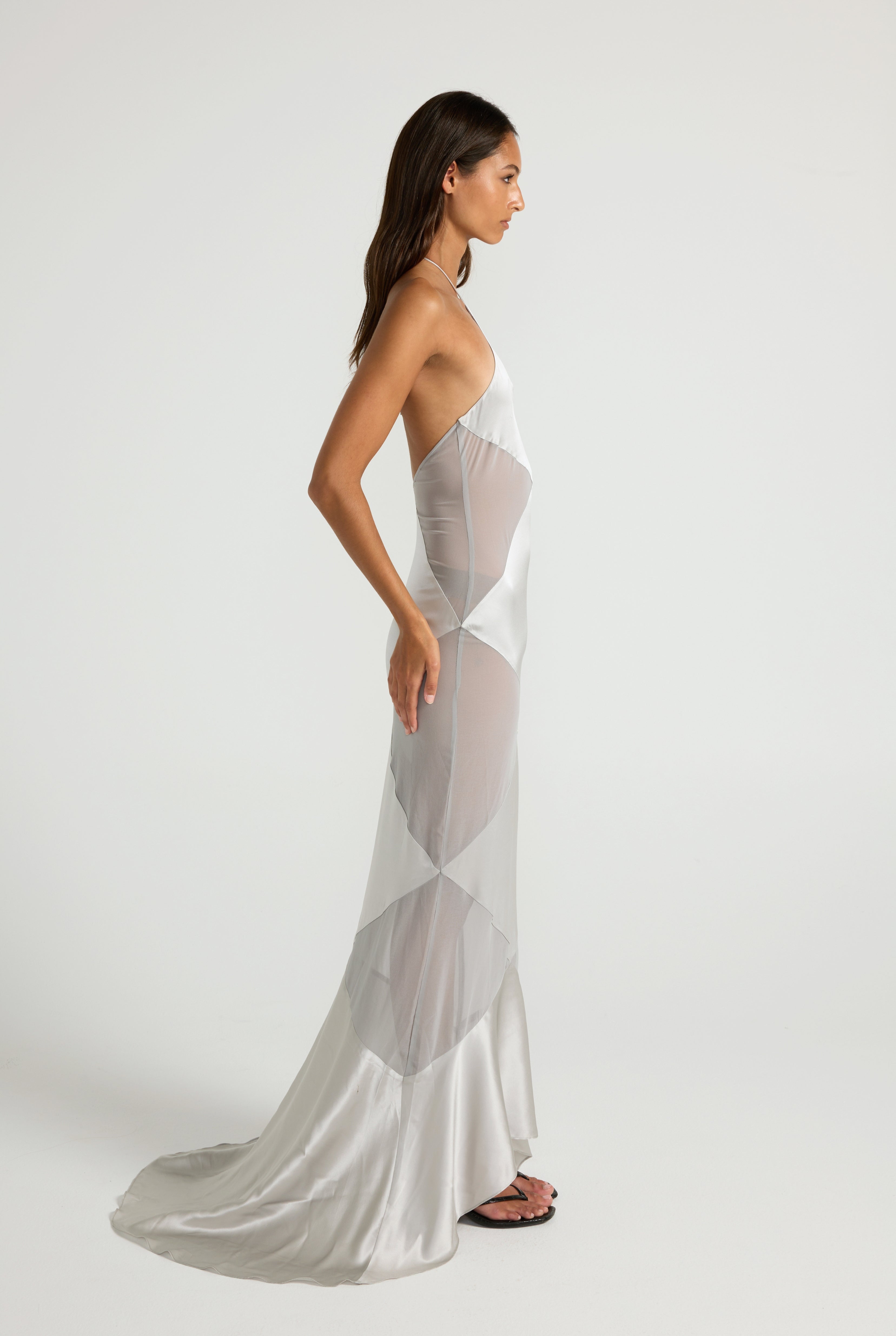 Delphine Gown - Silver