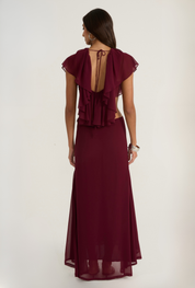 Clover Top - Burgundy