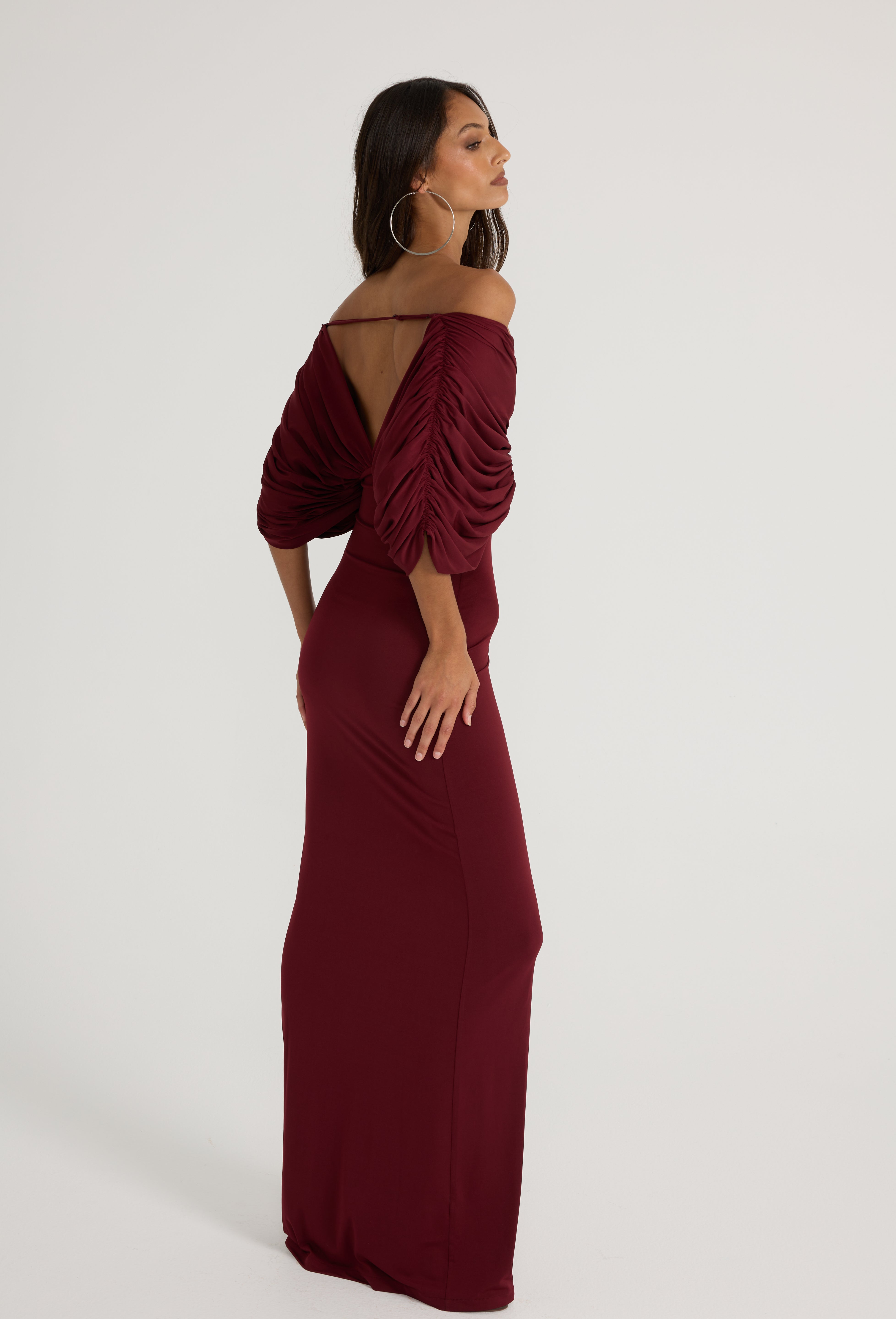 Neve Dress - Burgundy