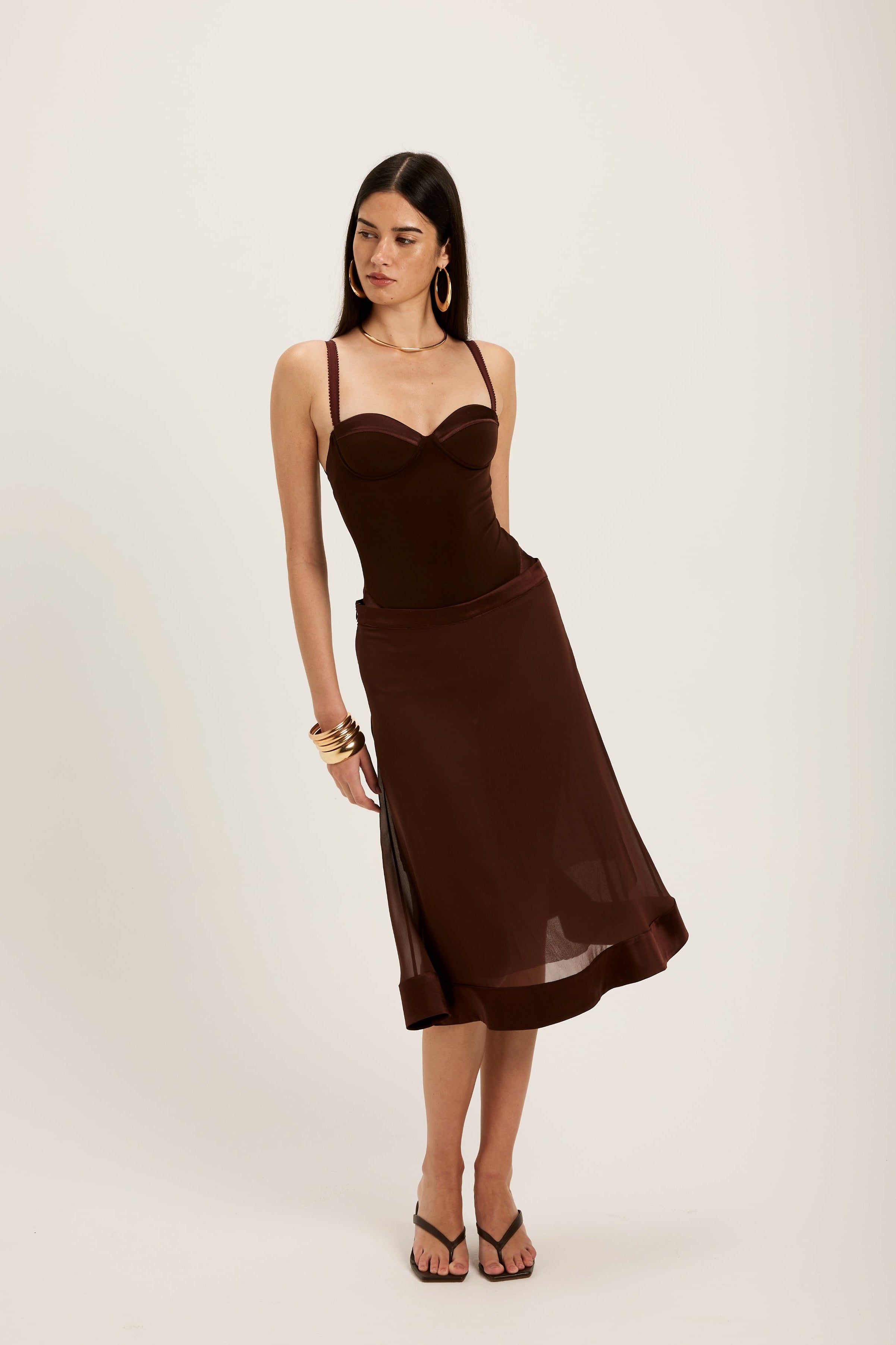 Vittoria Midi Skirt ance gria Vittoria Midi Skirt ance gria