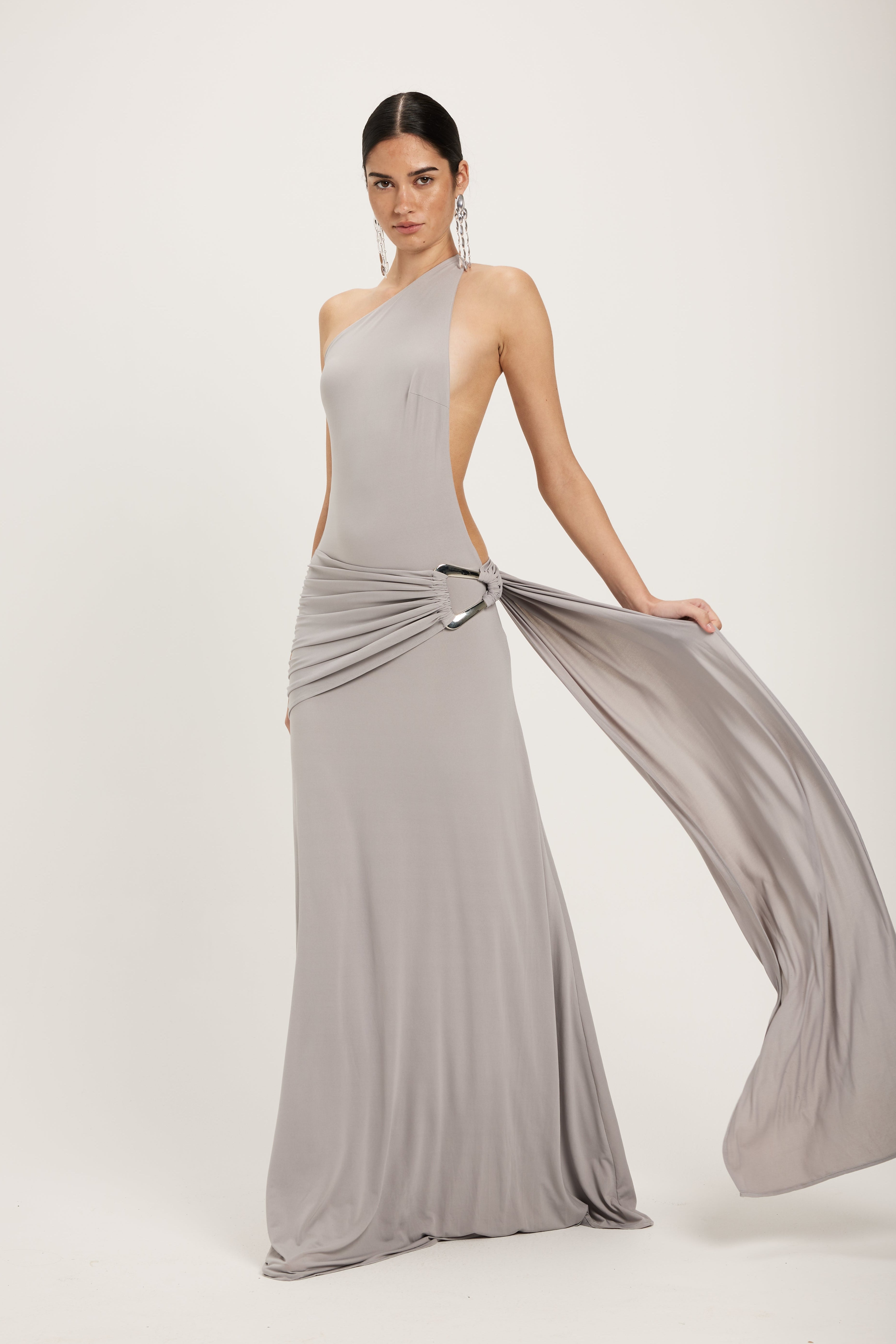 Gaia Gown - Silver Grey