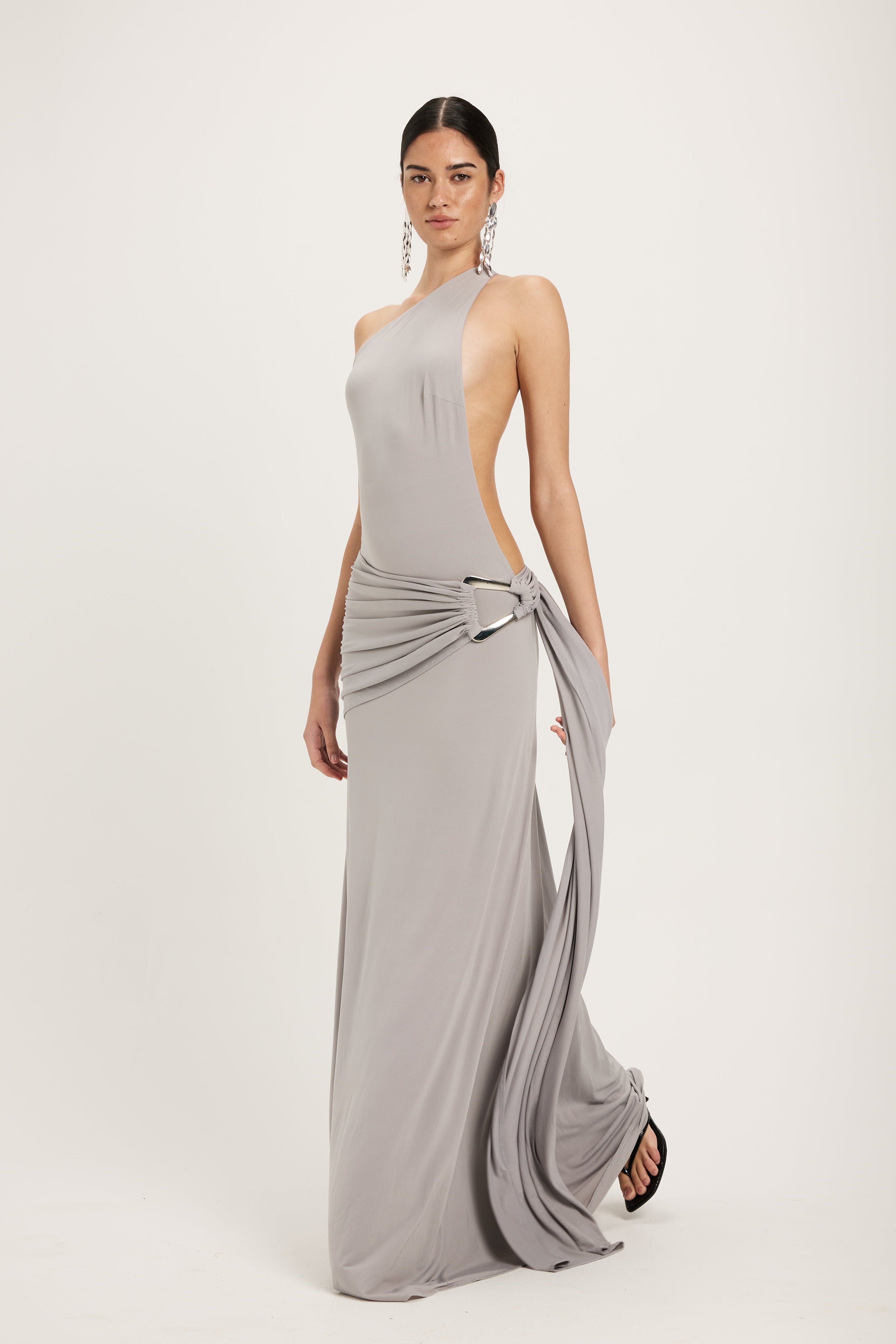 Gaia Gown - Silver Grey
