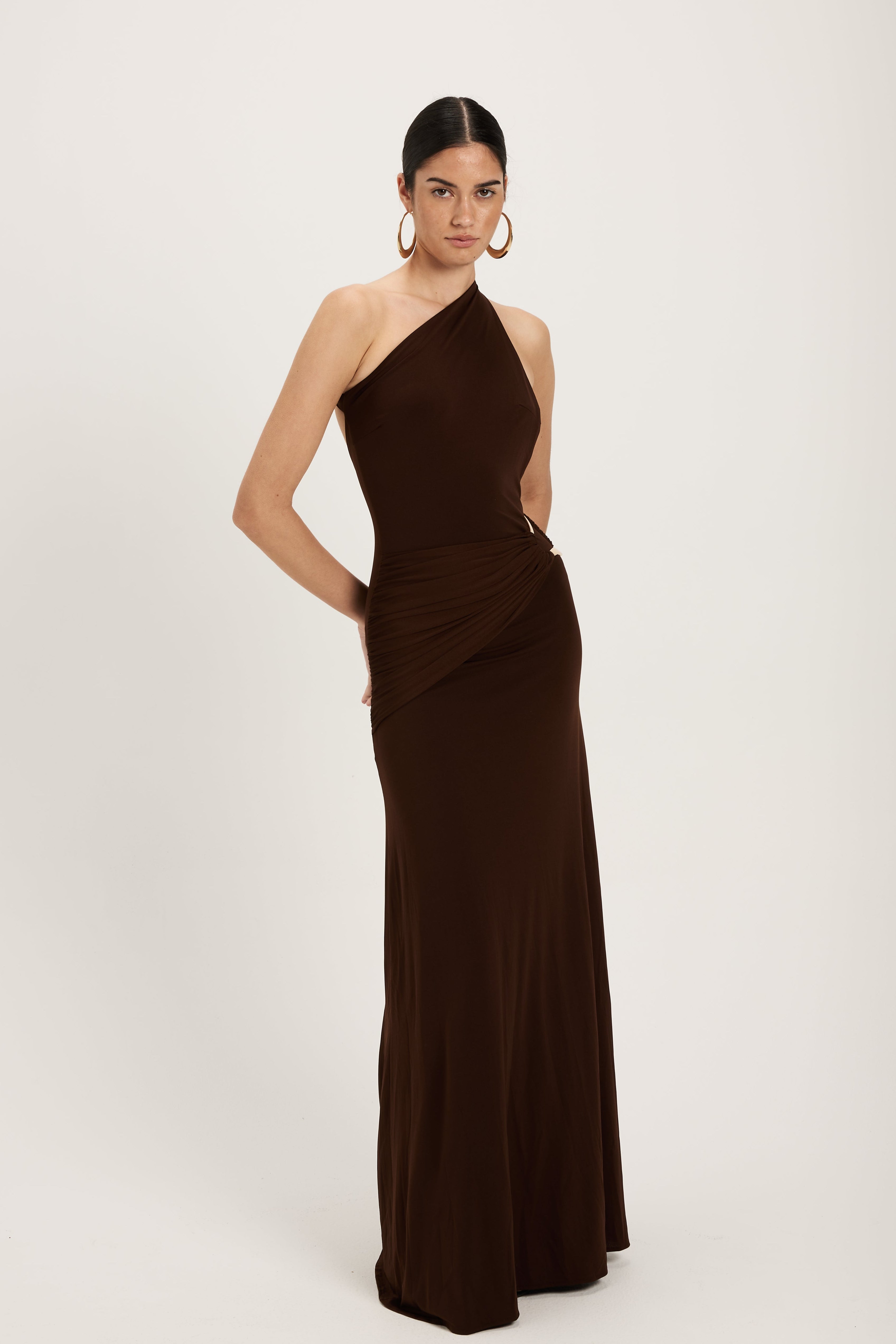 ance gria brown dress Ance Gria Gaia Gown Brown