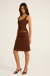 Atlein Top - Brown