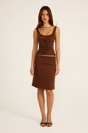 Atlein Top - Brown