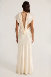 Clover Gown - Satin Cream