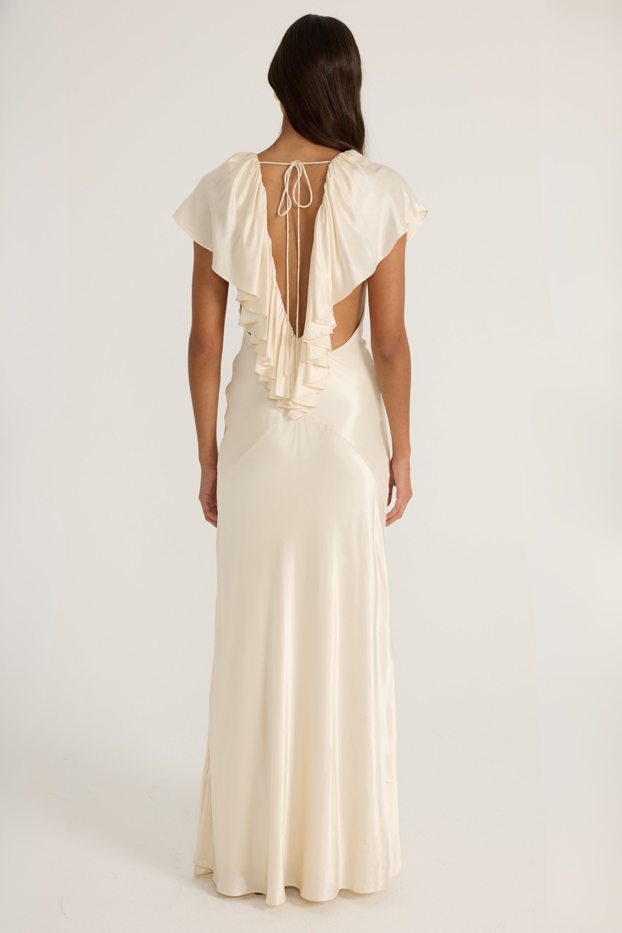 Clover Gown - Satin Cream