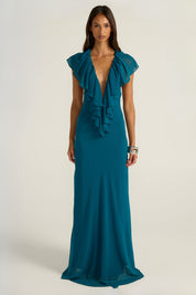 Clover Gown - Teal