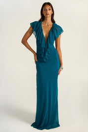 Clover Gown - Teal