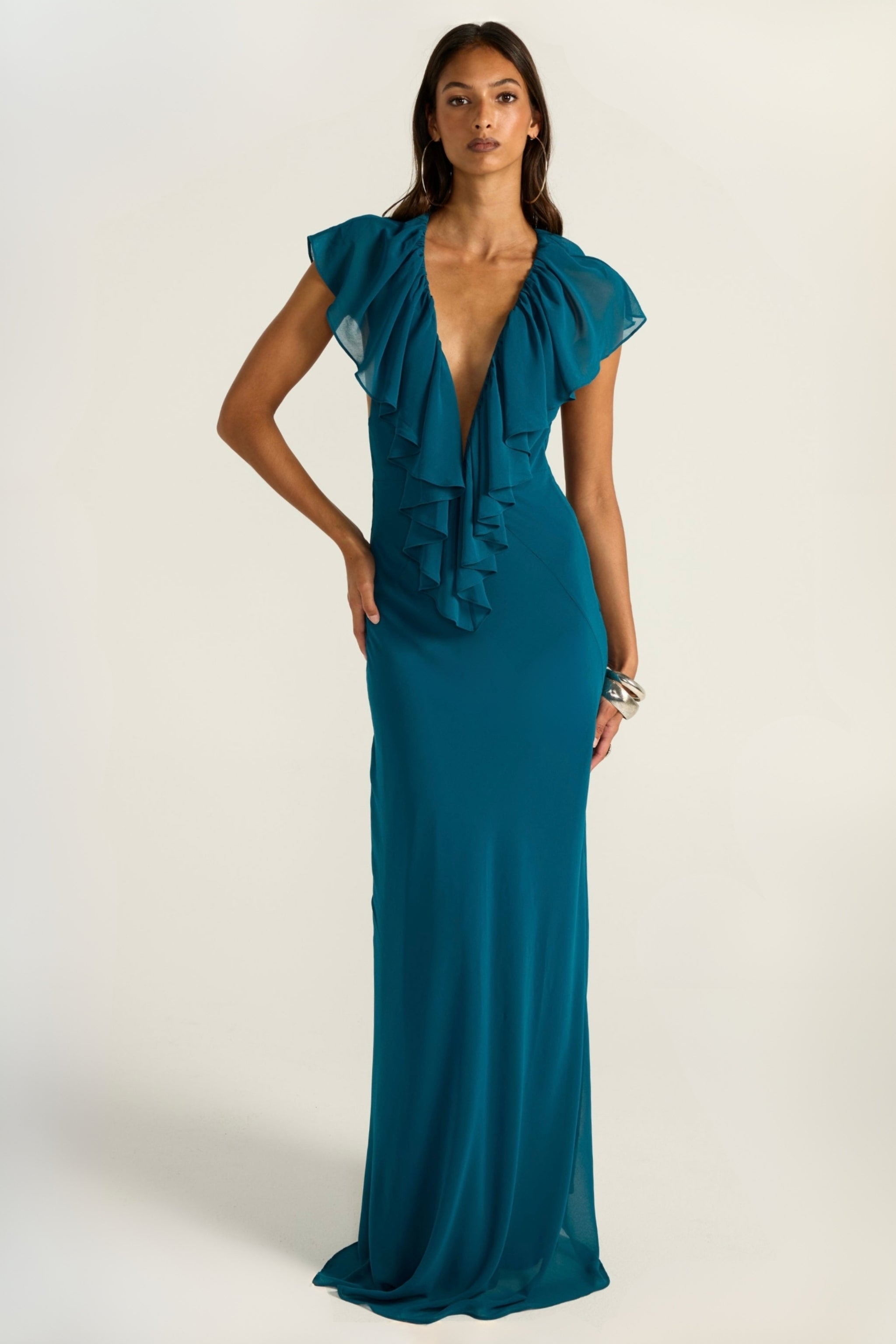 Clover Gown - Teal