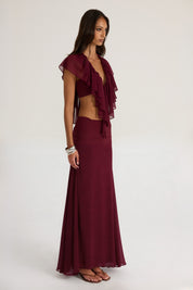 Clover Top - Burgundy