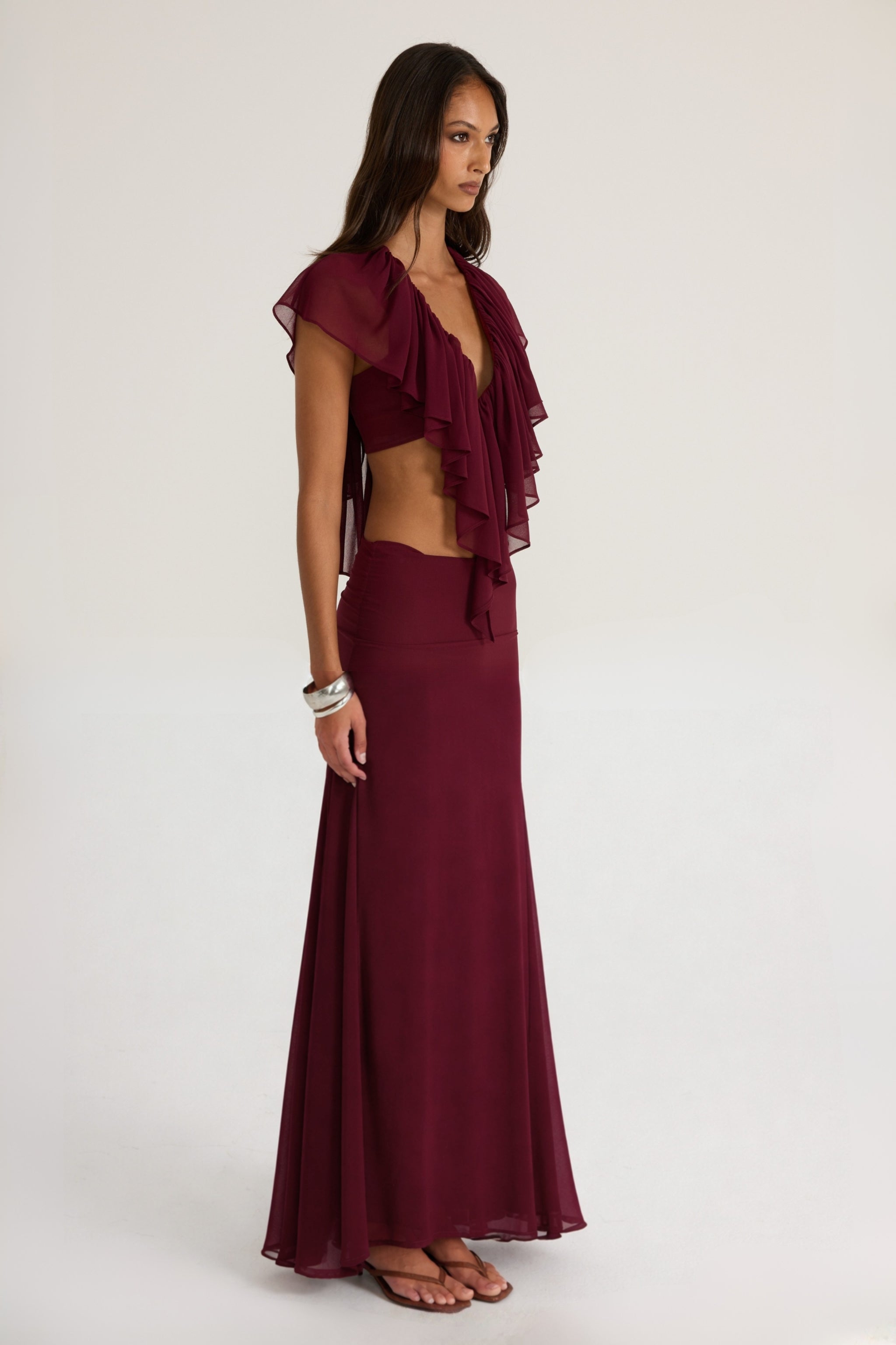 Clover Top - Burgundy