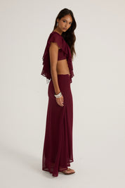 Clover Top - Burgundy