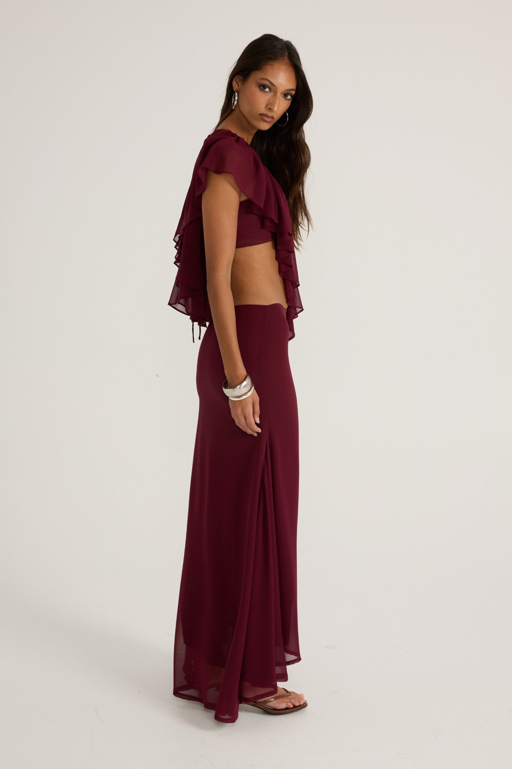 Clover Top - Burgundy