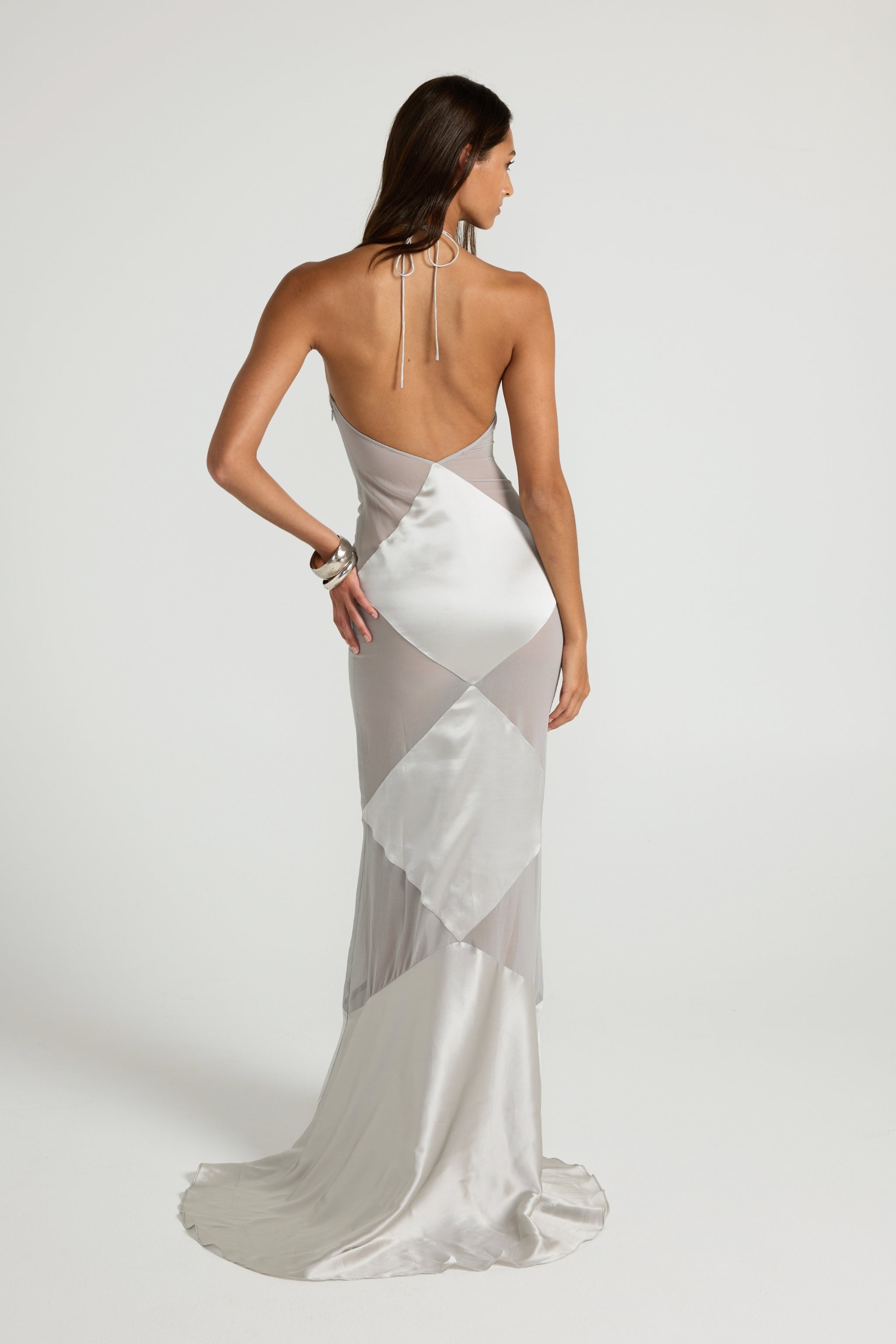 Delphine Gown - Silver