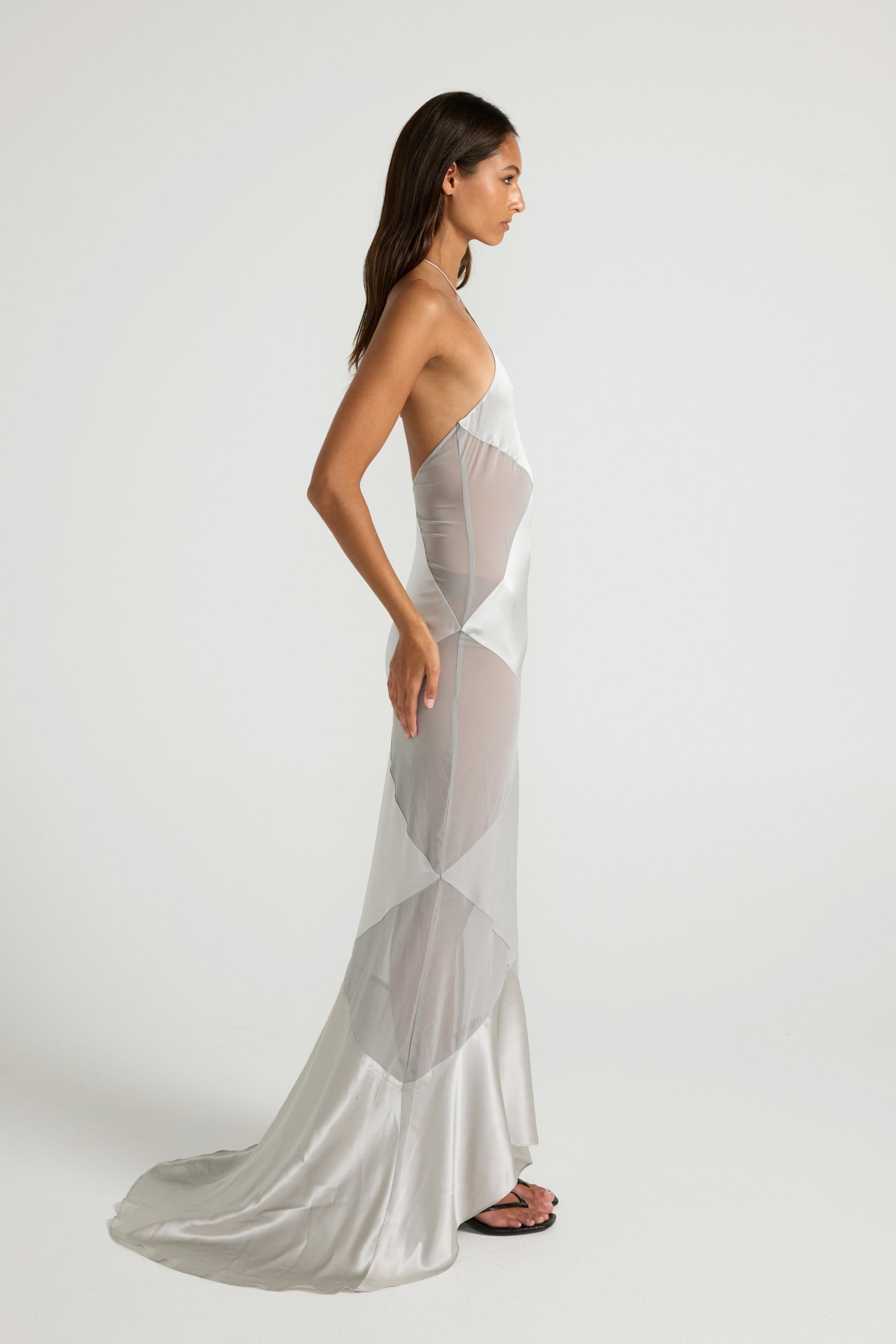 Delphine Gown - Silver