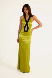 Eugenie Dress - Chartreuse