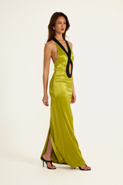 Eugenie Dress - Chartreuse