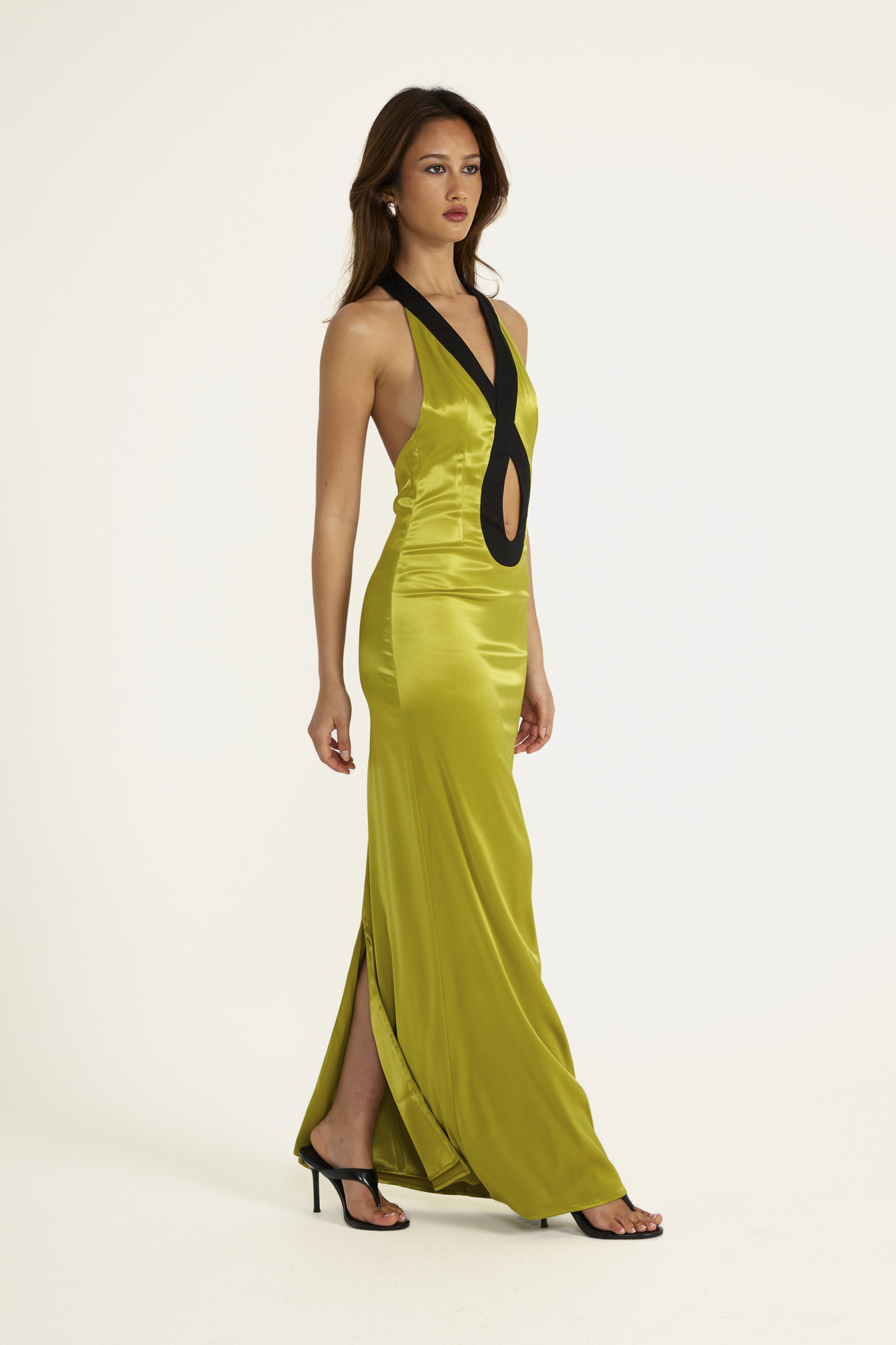 Eugenie Dress - Chartreuse