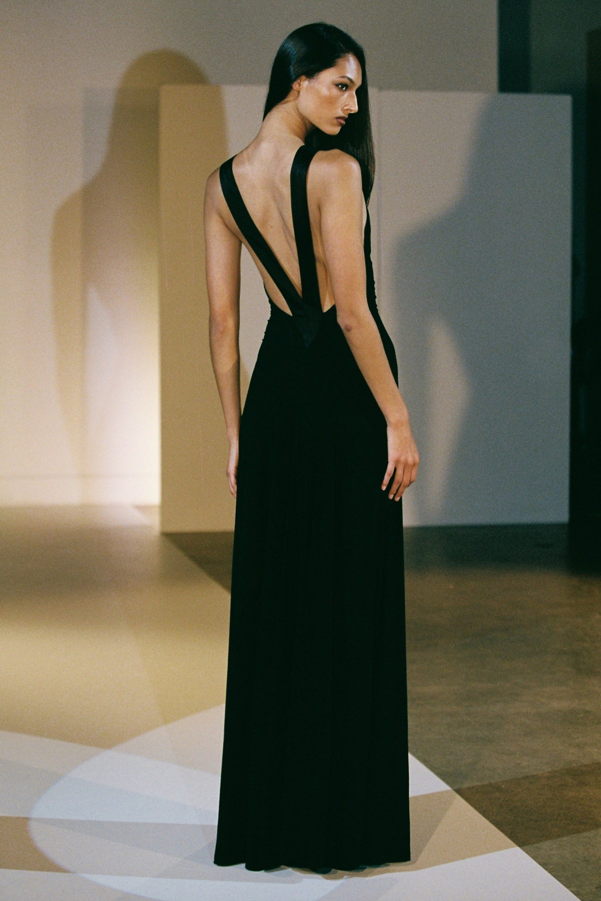 The Rosa Gown in Black.
