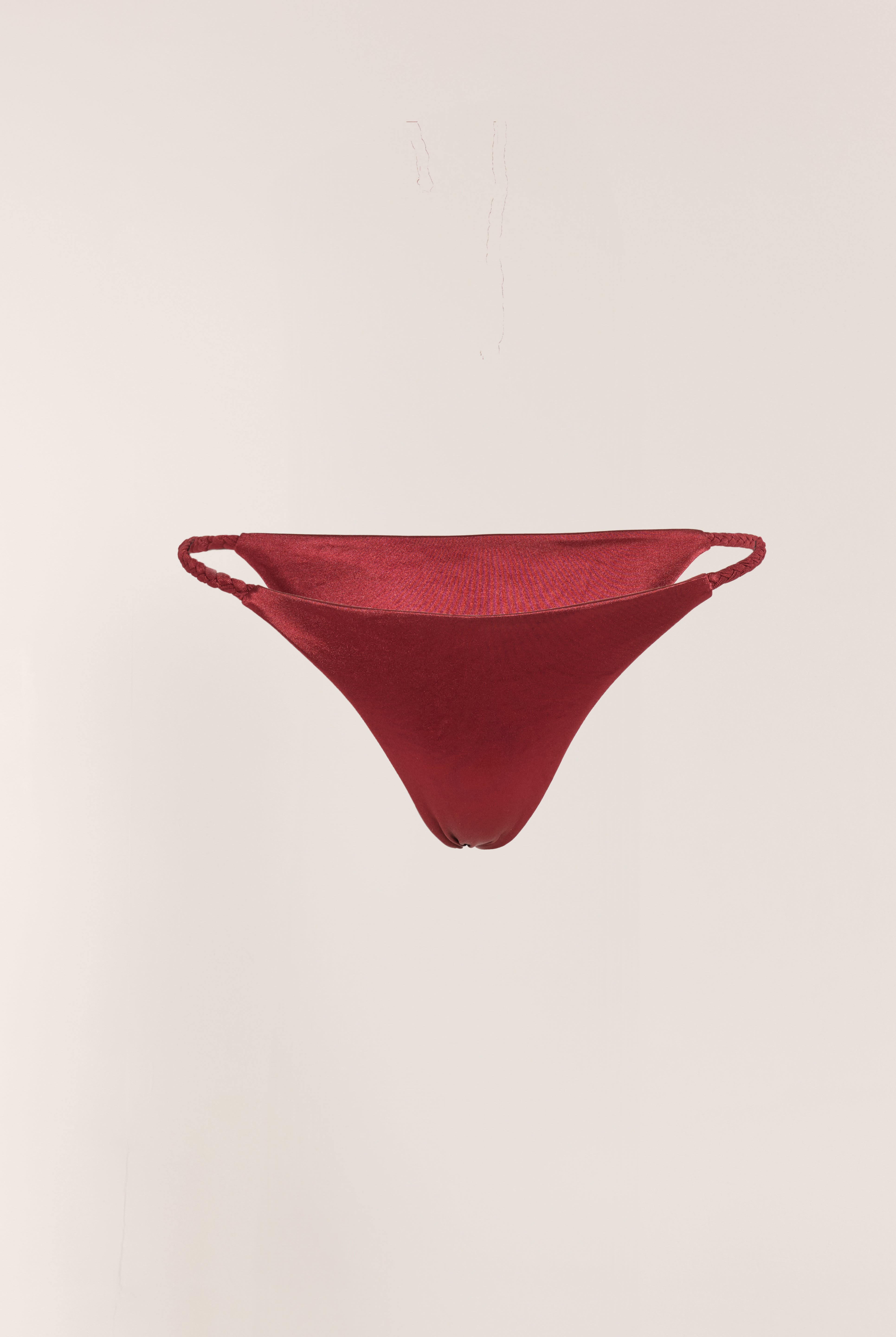 Pia Braided Bottoms - Burgundy