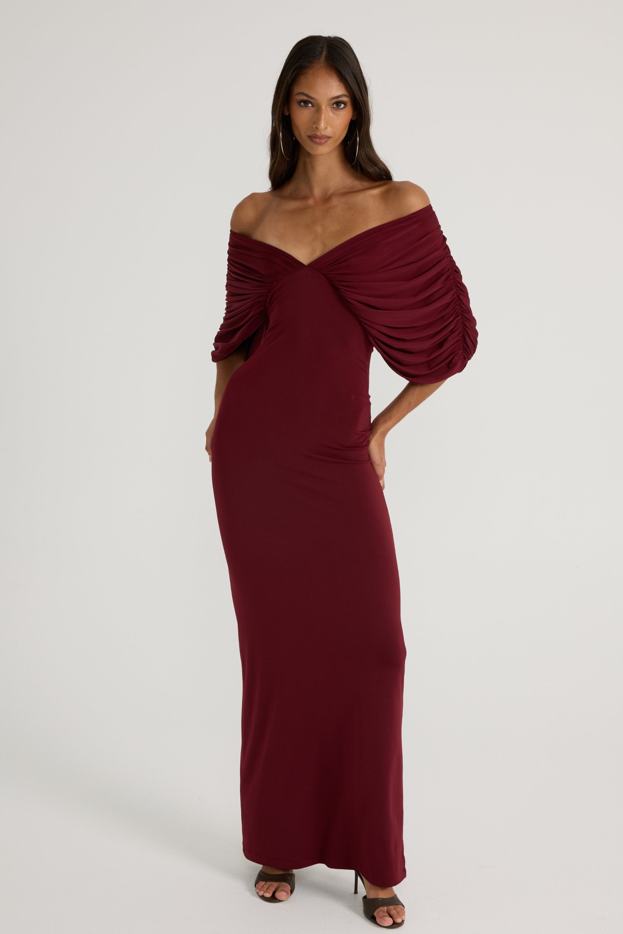Neve Dress - Burgundy