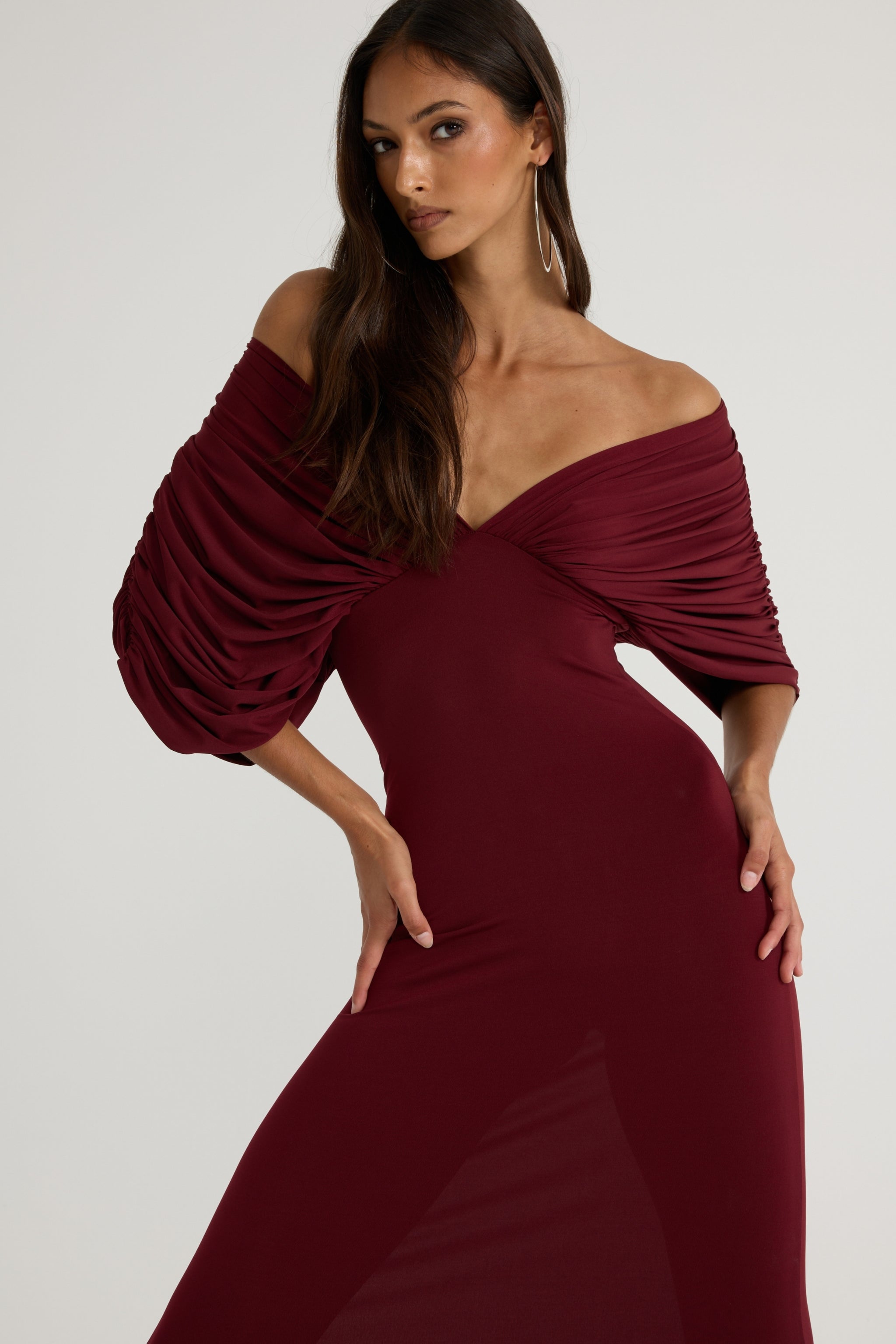 Neve Dress - Burgundy
