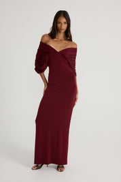 Neve Dress - Burgundy