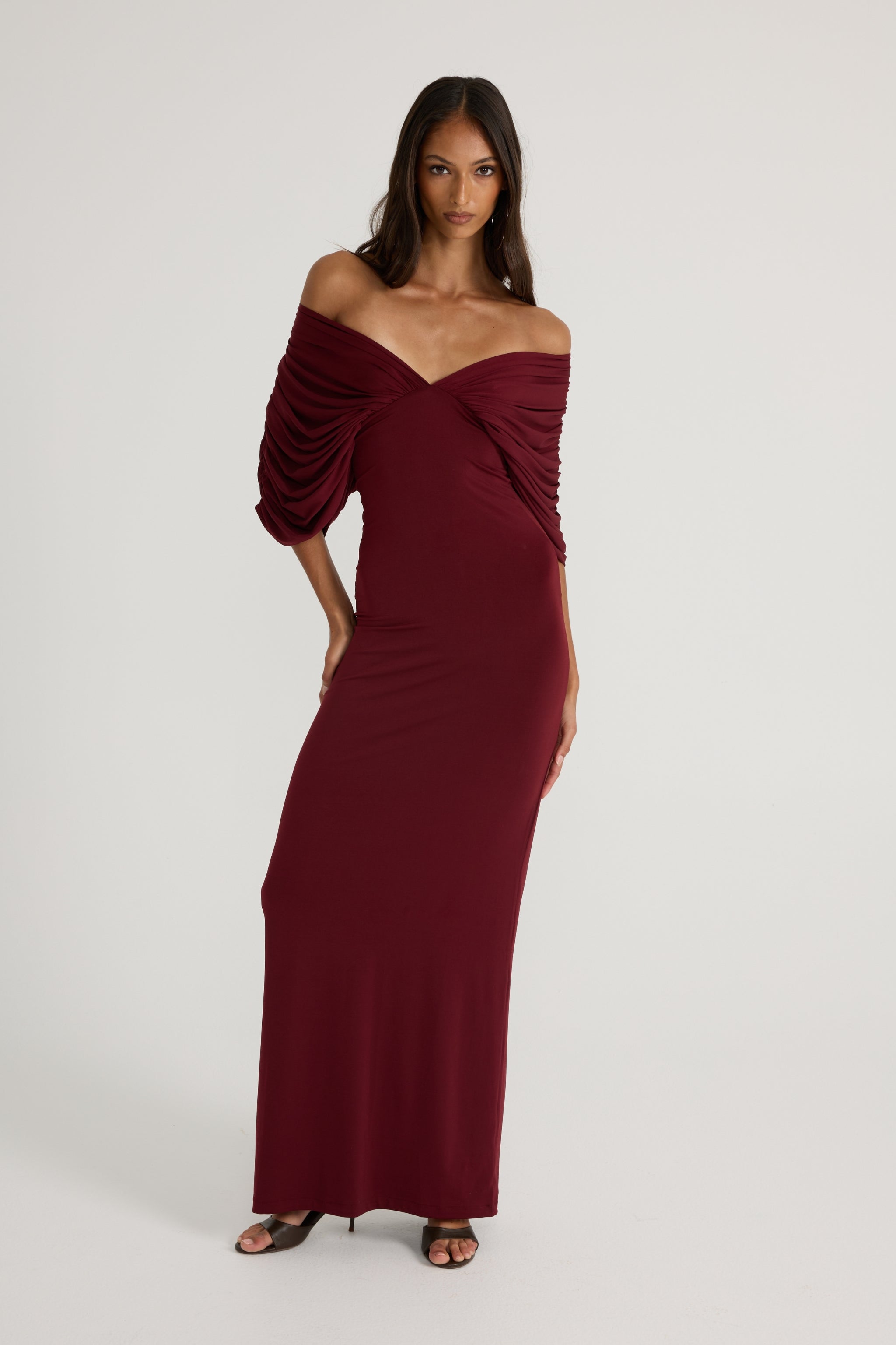 Neve Dress - Burgundy
