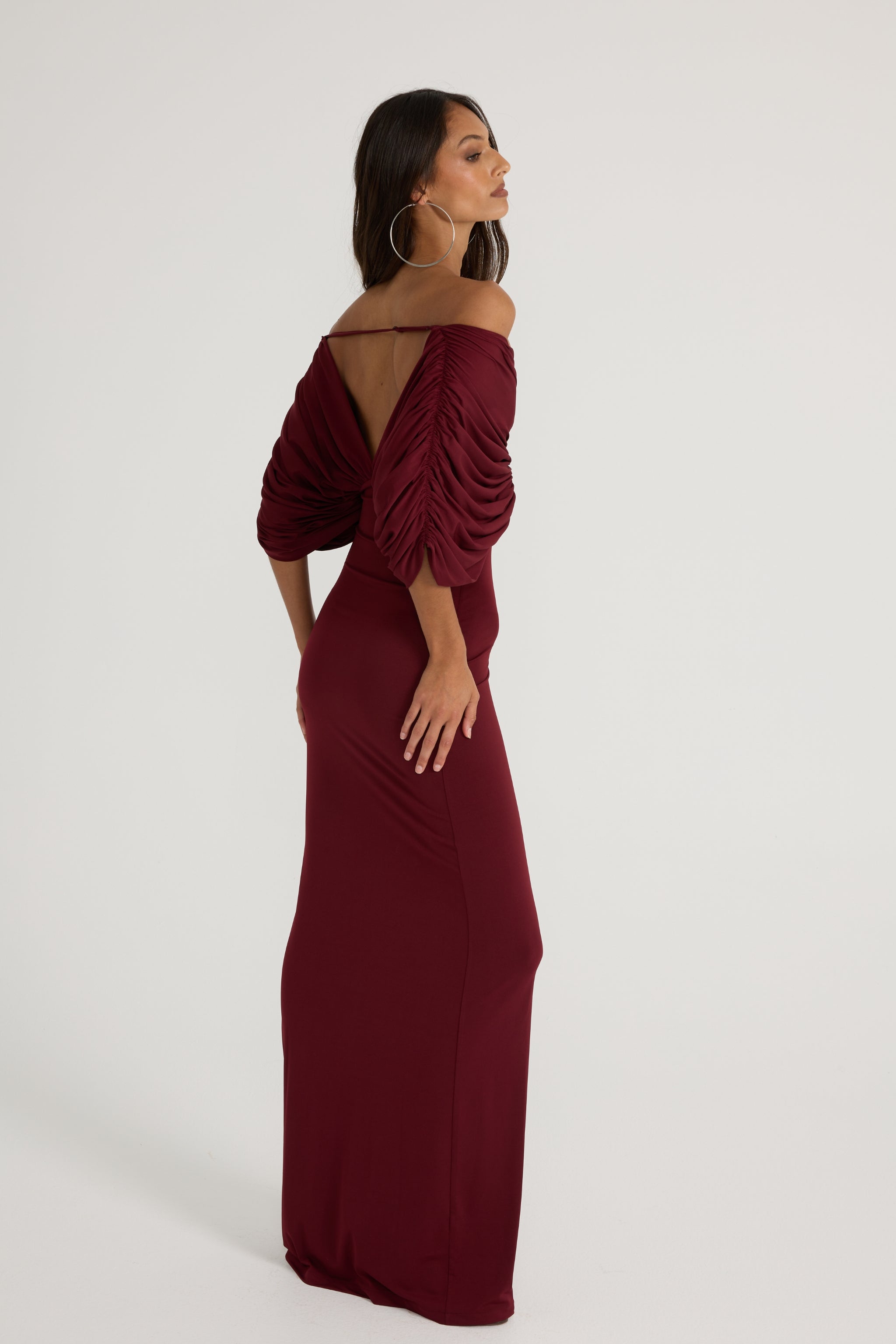 Neve Dress - Burgundy