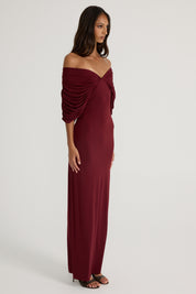 Neve Dress - Burgundy