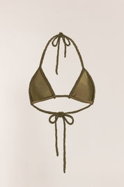 Pia Braided Bikini Top - Moss
