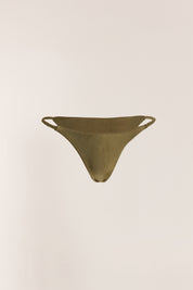 Pia Braided Bikini Bottoms - Moss
