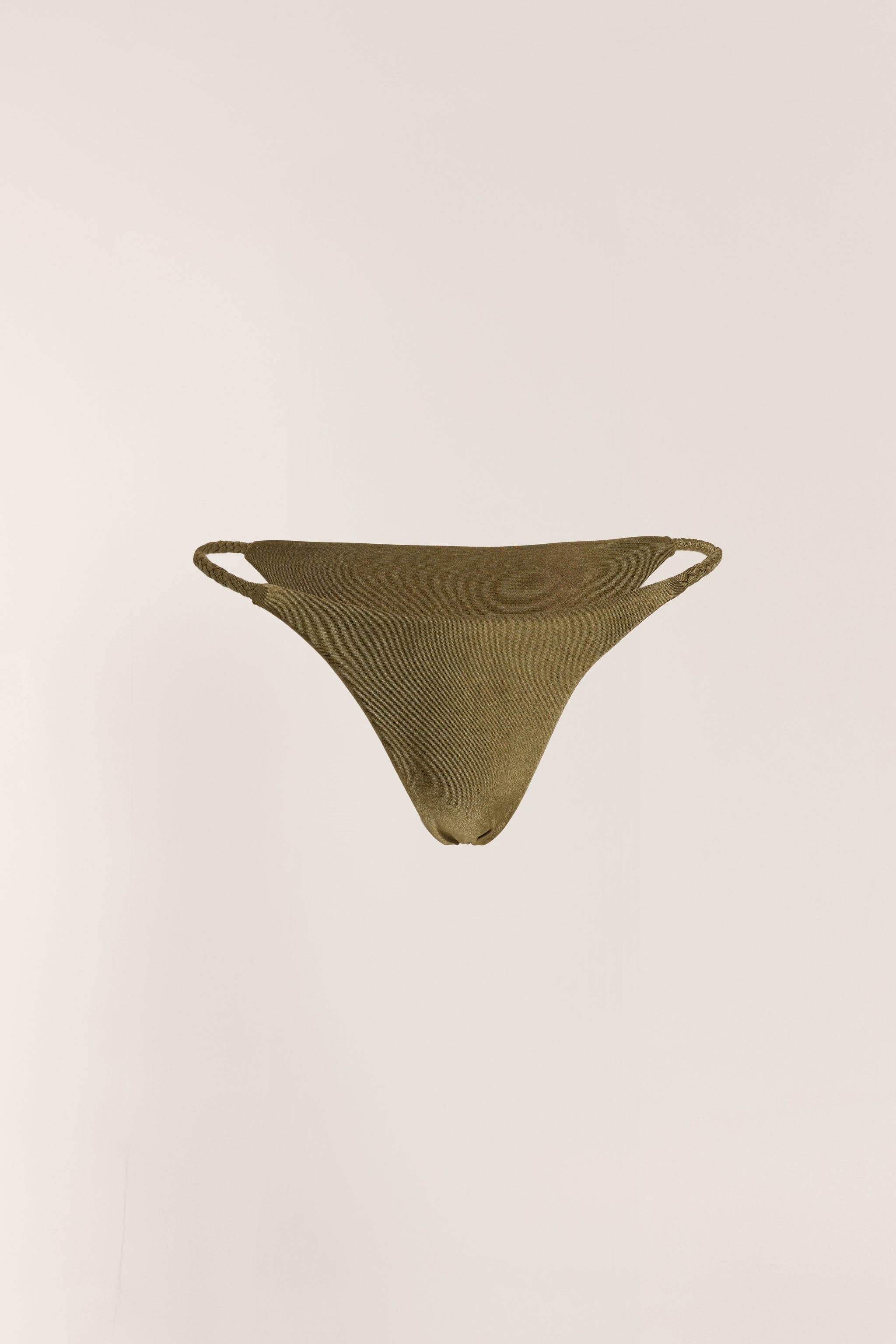 Pia Braided Bikini Bottoms - Moss