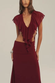 Clover Top - Burgundy