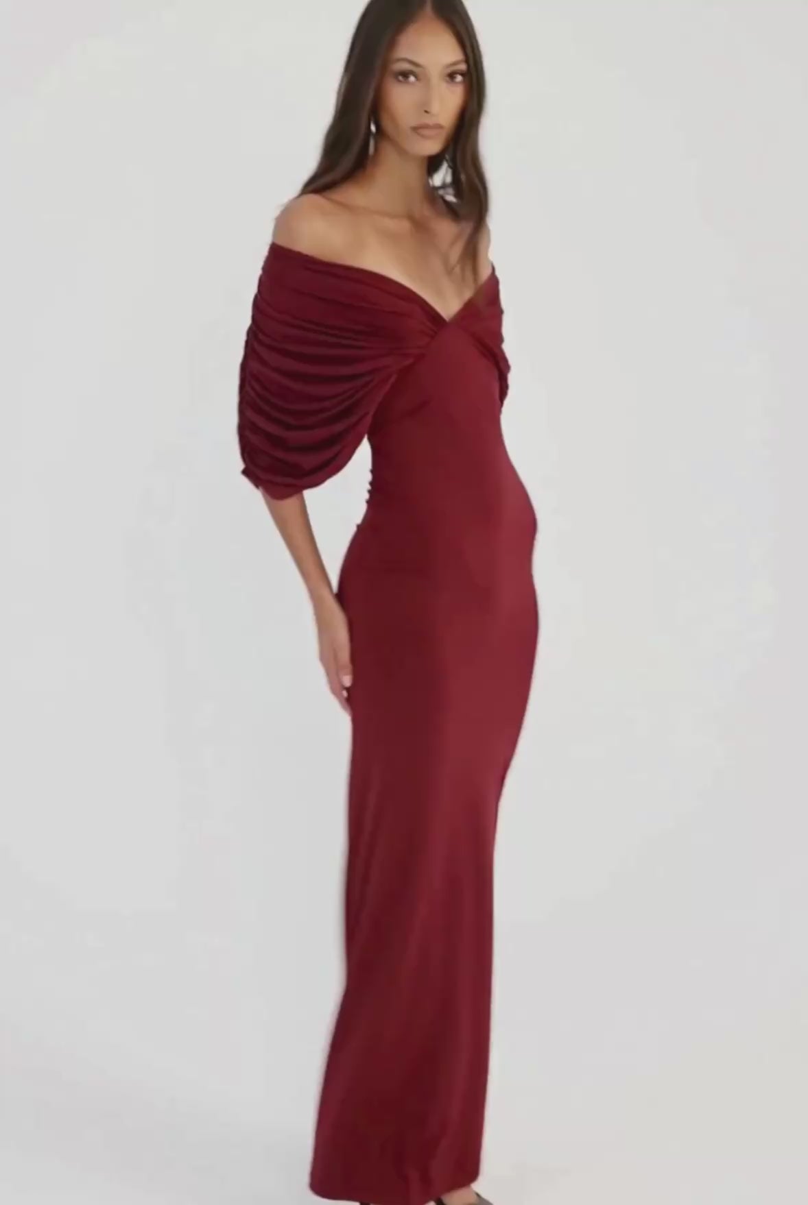 Neve Dress - Burgundy