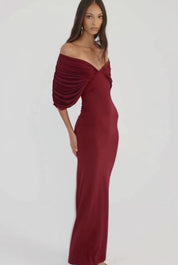 Neve Dress - Burgundy