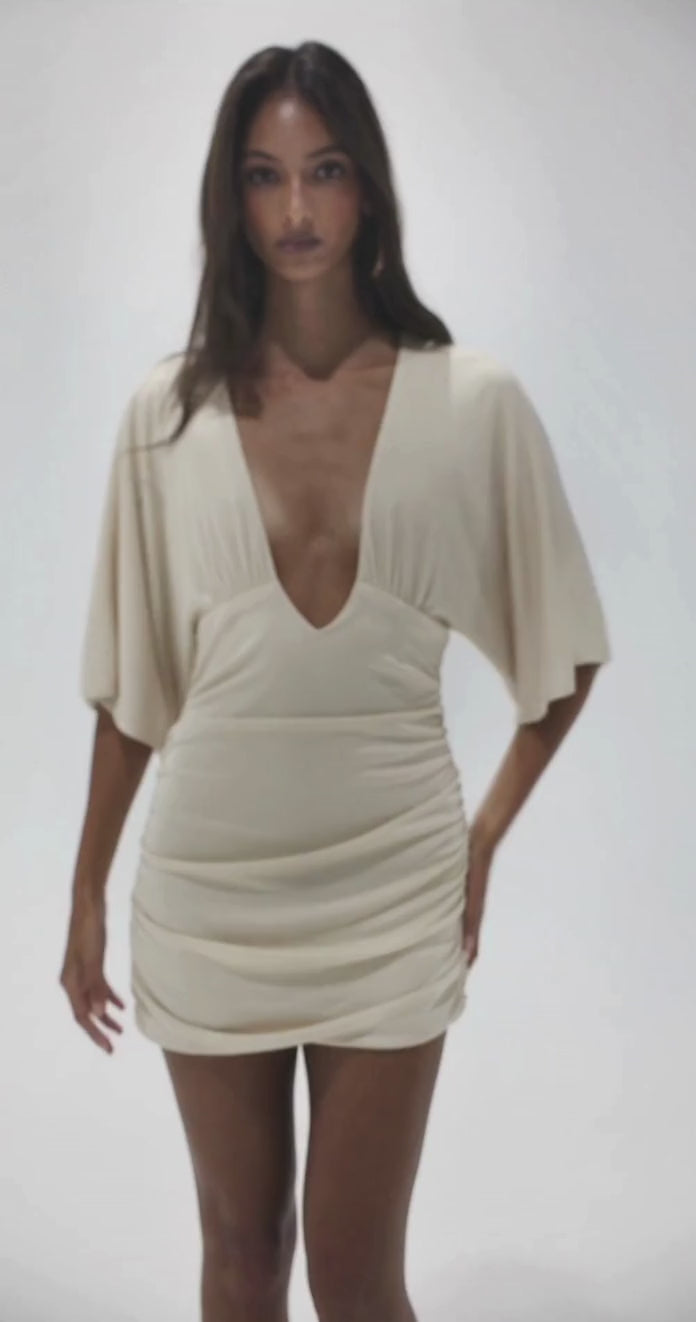 Rita Mini Dress - Stone