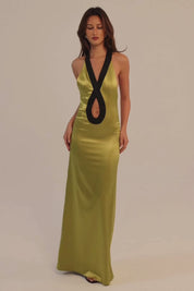 Eugenie Dress - Chartreuse