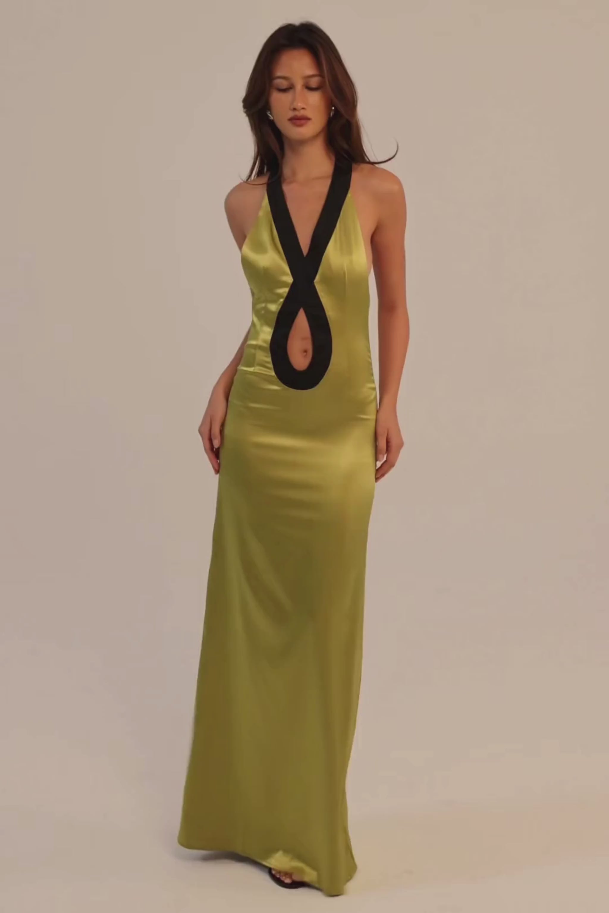 Eugenie Dress - Chartreuse